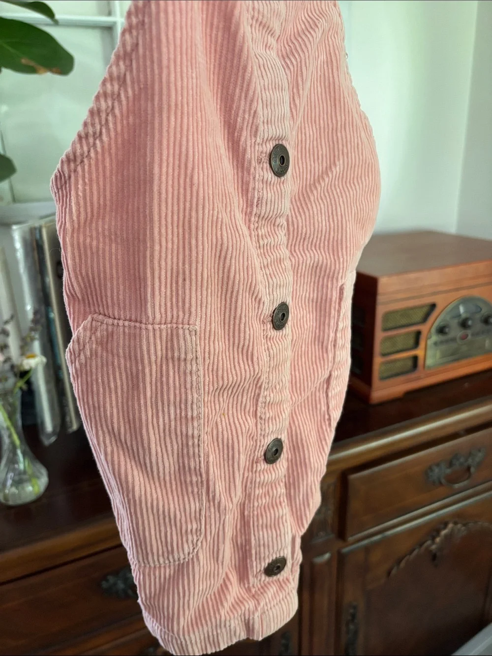 OshKosh B'gosh Light Pink Corduroy Toddler Overalls